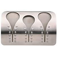 masterclass KCTHOLDSS3 Soporte de Acero Inoxidable Autoadhesivo para 3 paños